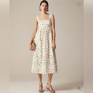 J Crew Squareneck midi dress